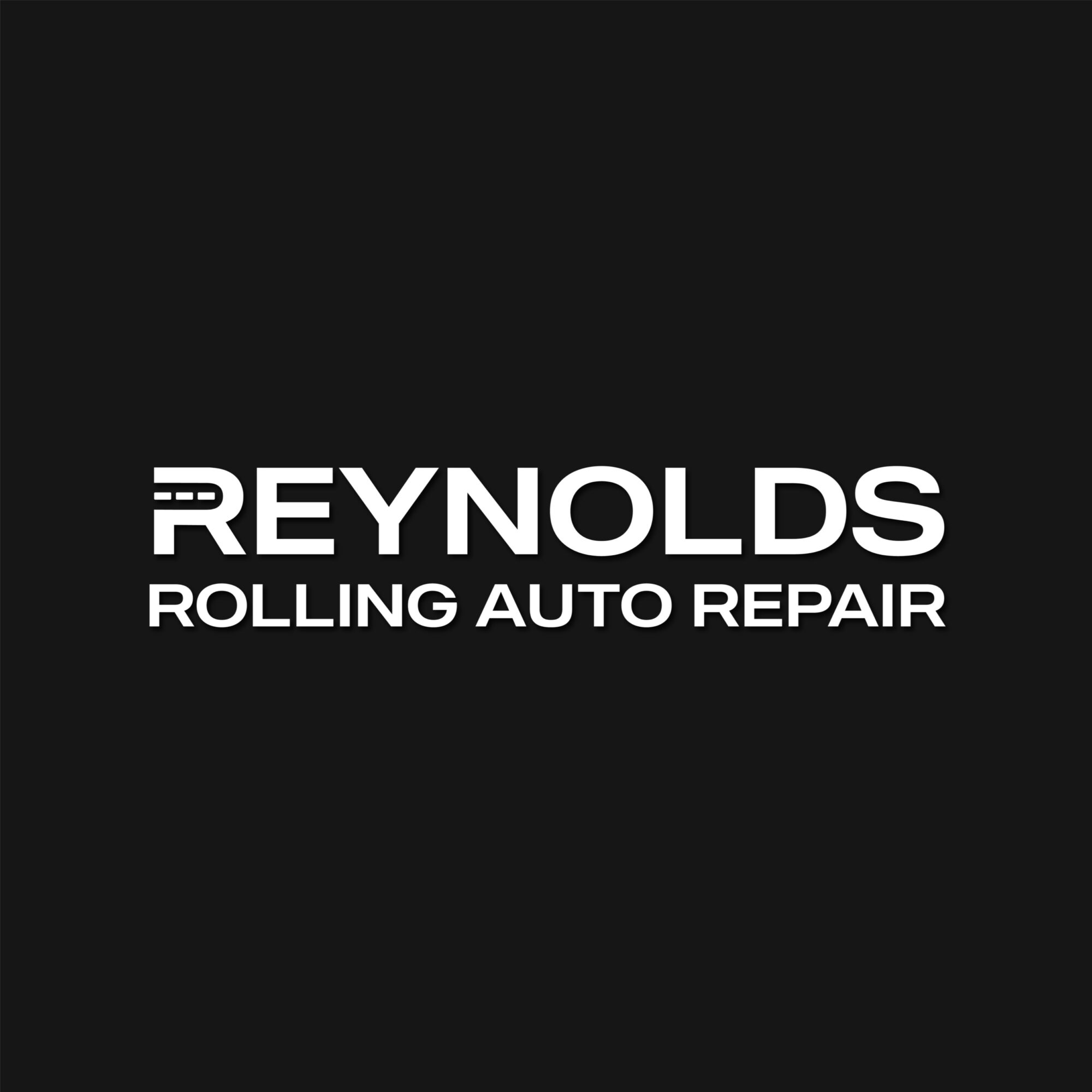 Black background with white text reading 'REYNOLDS ROLLING AUTO REPAIR'.